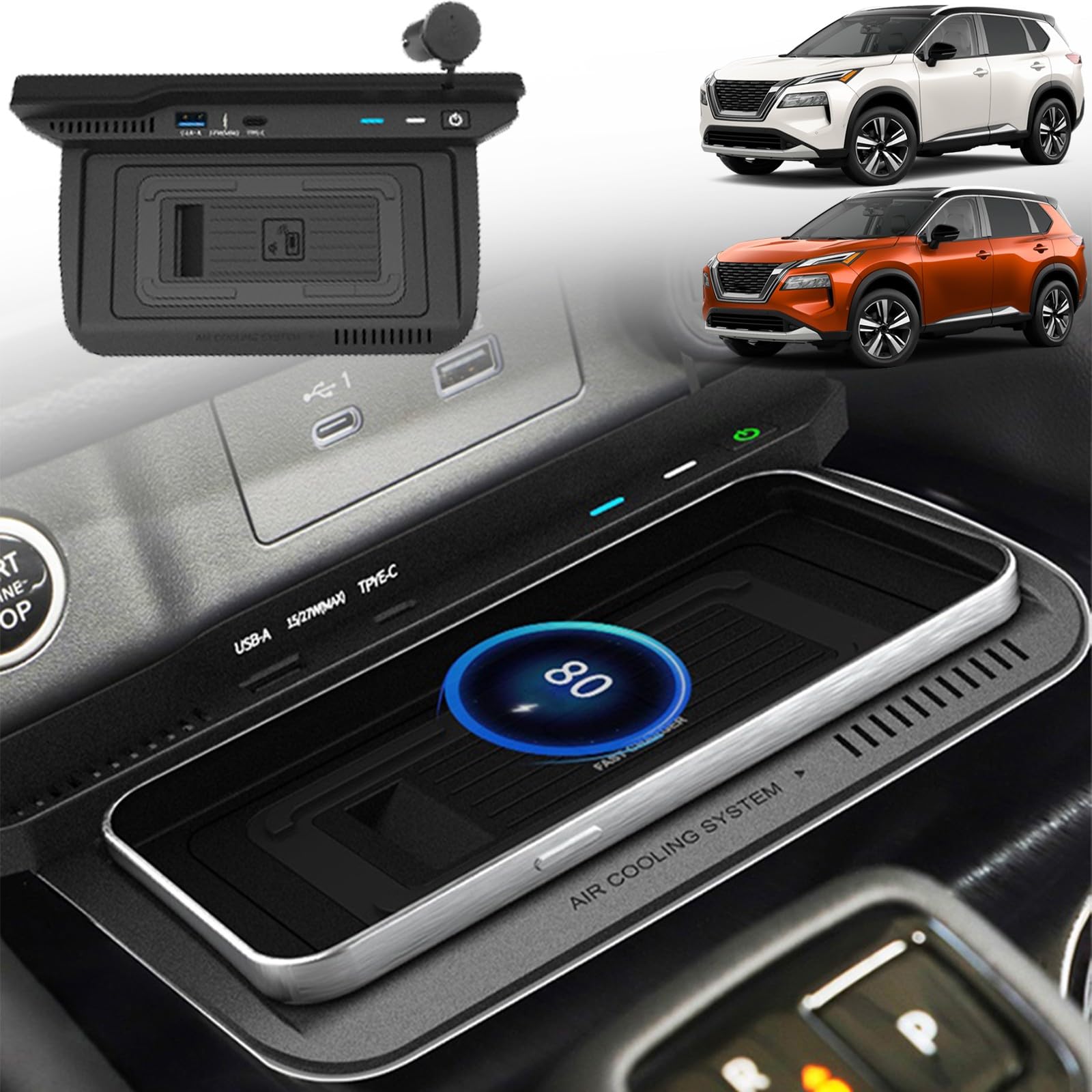 Amazon.co.jp: 車載 ワイヤレス充電器 日産 ニッサン エクストレイル